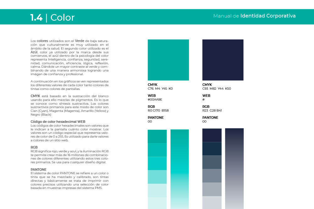 paleta de colores fg group medical